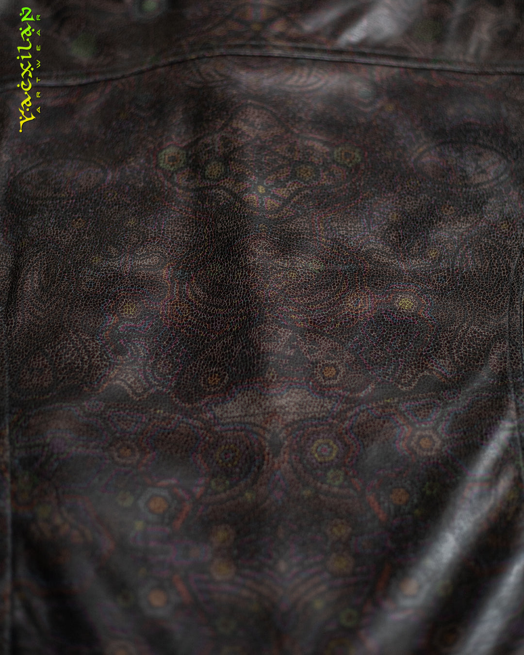 Jacket Men / Fake Leather - Grey PSYCHEDELIKA Snake